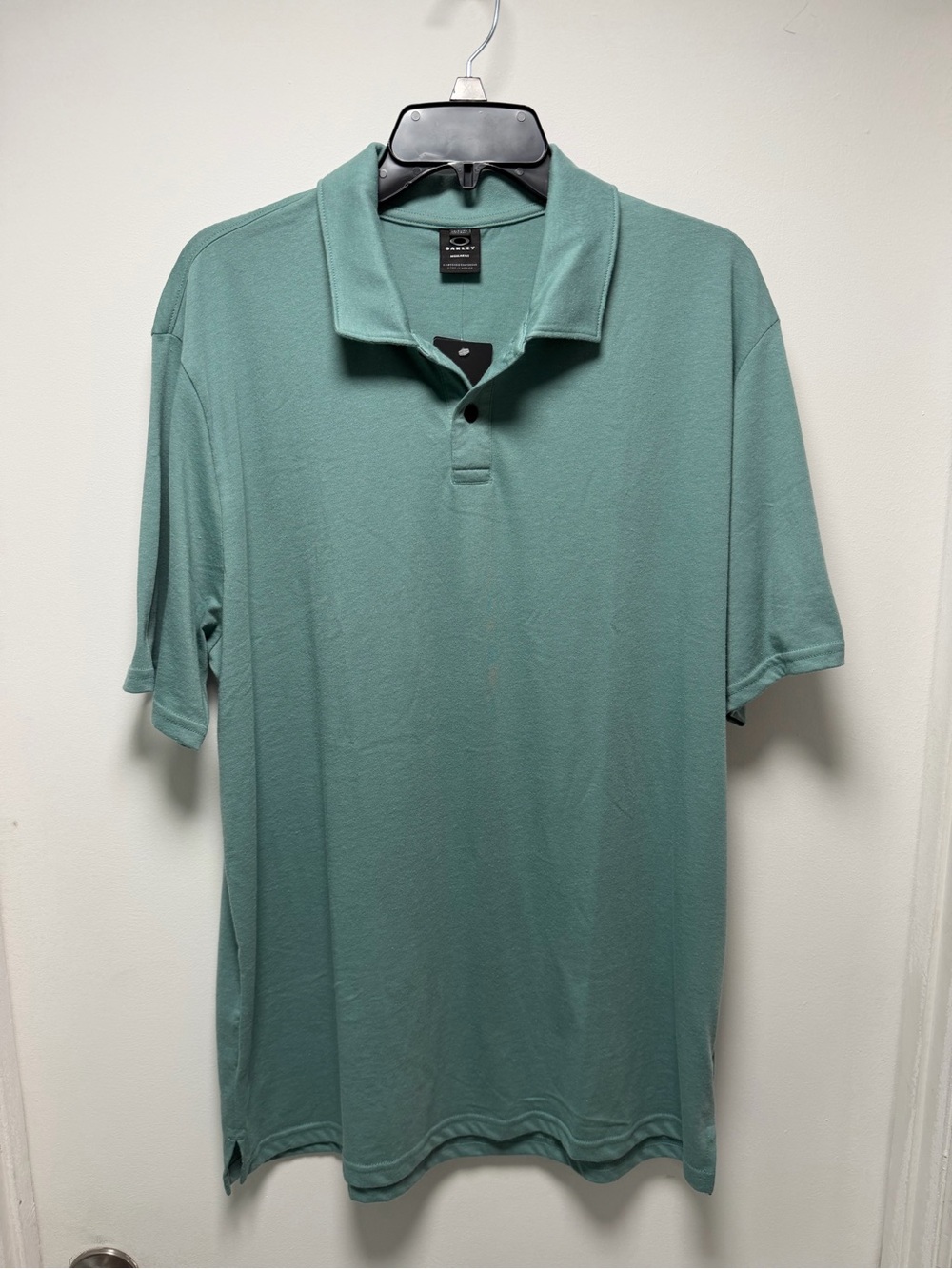 Oakley Men's Polo Shirt in Sage Green Teal